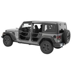 Bestop - Bestop 51741-01 Rear Element Tube Doors-Matte Black - Image 1