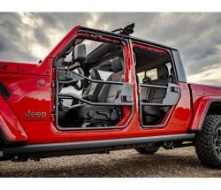 Bestop - Bestop 51741-01 Rear Element Tube Doors-Matte Black - Image 2