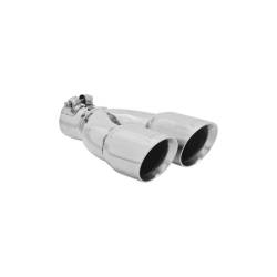 Flowmaster - Flowmaster 15384 Exhaust Pipe Tip Dual Angle Cut Polished Stainless Steel - Image 2