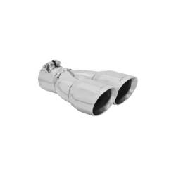 Flowmaster - Flowmaster 15389 Exhaust Pipe Tip Dual Angle Cut Polished Stainless Steel - Image 2