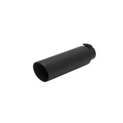 Flowmaster - Flowmaster 15397B Exhaust Pipe Tip Angle Cut Stainless Steel Black - Image 1