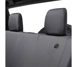 Bestop - Bestop 29281-35 Polyester Rear Seat Cover-Black Diamond - Image 2