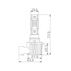 ARC Lighting - ARC Lighting 21101 Tiny Monster Concept Series H10 LED Headlight Bulb Kit-Pair - Image 4