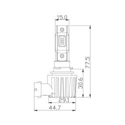 ARC Lighting - ARC Lighting 21111 Tiny Monster Concept Series H11/H8/H9 LED Headlight Bulb Kit-Pair - Image 4