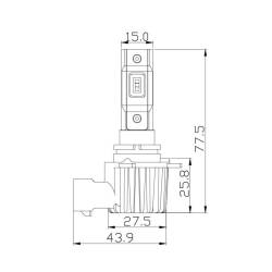 ARC Lighting - ARC Lighting 21121 Tiny Monster Concept Series 9012 LED Headlight Bulb Kit-Pair - Image 4