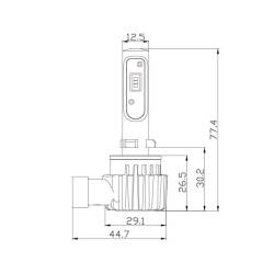 ARC Lighting - ARC Lighting 21801 Tiny Monster Concept Series 880/881 LED Headlight Bulb Kit-Pair - Image 4