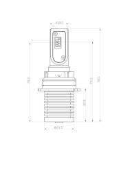 ARC Lighting - ARC Lighting 21941 Tiny Monster Concept Series 9004 LED Headlight Bulb Kit-Pair - Image 4