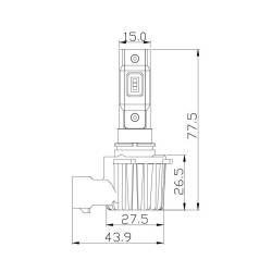 ARC Lighting - ARC Lighting 21951 Tiny Monster Concept Series 9005 LED Headlight Bulb Kit-Pair - Image 4