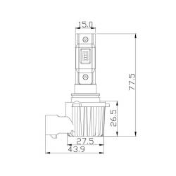 ARC Lighting - ARC Lighting 21961 Tiny Monster Concept Series 9006 LED Headlight Bulb Kit-Pair - Image 4