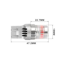 ARC Lighting - ARC Lighting 3173R Tiny Monster ECO Series 7440/7443 LED Bulbs, Red-Pair - Image 3