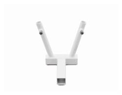 Steinjager - Steinjager J0050089 Hitch Mount Dual Flag Holder, Cloud White - Image 1