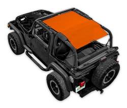 SpiderWebShade - SpiderWebShade SWS-SHDTOP-01-TJ-ORG Front/Rear Mesh Extended Bikini Top-Orange - Image 1