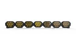 Morimoto - Morimoto BAR-3ROW-020 50.5" 7-Pod NCS Triple Row BangerBar LED Light Bar-Yellow - Image 1