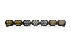 Morimoto - Morimoto BAR-3ROW-021 50" 7-Pod NCS 3 Row BangerBar LED Light Bar-White/Yellow - Image 1