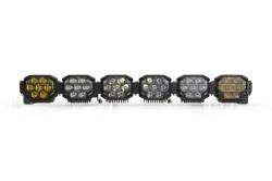Morimoto - Morimoto BAR-3ROW-015 43" 6-Pod NCS 3 Row BangerBar LED Light Bar-White/Yellow - Image 1