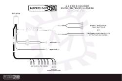 Morimoto - Morimoto BAF130H 2Banger LED Light Bar Wire Harness for 6-8 Pods-Each - Image 1