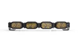 Morimoto - Morimoto BAR-1ROW-005 16" 4-Pod HXB Single Row BangerBar LED Light Bar-Yellow - Image 1