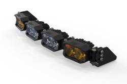 Morimoto - Morimoto BAR-1ROW-006 16" 4-Pod HXB 1 Row BangerBar LED Light Bar-White/Yellow - Image 2