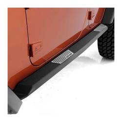 Smittybilt - Smittybilt 76898 XRC Atlas Rock Sliders w/ Steps-Textured Matte Black - Image 2