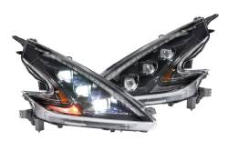 Morimoto - Morimoto LF474-ASM XB LED Headlights, Black/Clear-Pair - Image 1