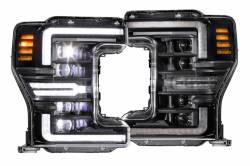 Morimoto - Morimoto LF503.2-ASM XB LED Headlights, Black/Clear-Pair - Image 1