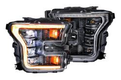 Morimoto - Morimoto LF502-A.2-ASM XB LED Headlights, Black/Clear-Pair - Image 1