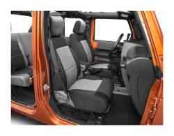 Smittybilt - Smittybilt 471522 Neoprene Seat Cover Set-Black/Charcoal - Image 4