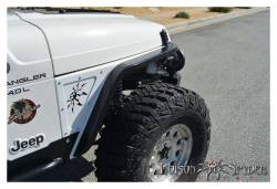 Poison Spyder Customs - Poison Spyder Customs 14-02-040 TJ DeFenders 3" Tapered Flares-Steel - Image 4