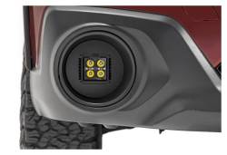 Rough Country Suspension Systems - Rough Country 70892 Black Series 2" LED Fog Light Kit-White DRL - Image 2