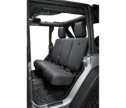 Bestop - Bestop 29284-35 Polyester Rear Seat Cover-Black Diamond - Image 1