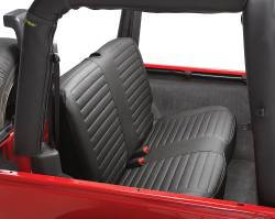 Bestop - Bestop 29221-15 Vinyl Rear Seat Cover-Black Denim - Image 1