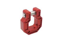 Royal Hooks RHO-12017-RD-2 Royal Show Shackle D-Ring Hook-Red, Pair - Image 1