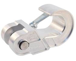 Royal Hooks RHO-12019-RW Billet Aluminum Show Hook D-Ring Recovery Hook-Raw Aluminum - Image 1