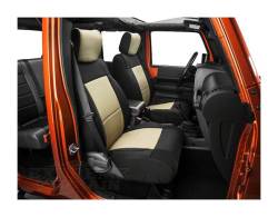 Smittybilt - Smittybilt 471525 Neoprene Seat Cover Set-Black/Tan - Image 2