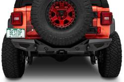 Bestop - Bestop 44961-01 HighRock 4x4 Granite Series Rear Bumper-Matte Black - Image 2