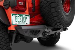 Bestop - Bestop 44961-01 HighRock 4x4 Granite Series Rear Bumper-Matte Black - Image 3