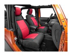 Smittybilt - Smittybilt 471530 Neoprene Seat Cover Set-Black/Red - Image 2