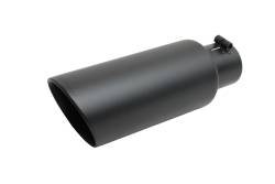 Gibson Performance - Gibson Performance 500433-B 4" Black Ceramic 304 Stainless Exhaust Tip - Image 1