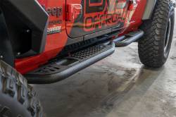 DV8 Offroad - DV8 Offroad Tubular Side Step/Slider-Black, for Wrangler JL 4dr.; SRJL-02 - Image 3