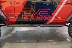 DV8 Offroad - DV8 Offroad Tubular Side Step/Slider-Black, for Wrangler JL 4dr.; SRJL-02 - Image 4