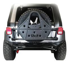 DV8 Offroad - DV8 Offroad Body Mounted Tire Carrier-Black, for Wrangler JK; TCSTTB-01 - Image 2