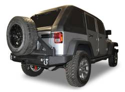 DV8 Offroad - DV8 Offroad Rear Bumper Mounted Tire Carrier-Black, for Wrangler JK; TCSTTB-06 - Image 2