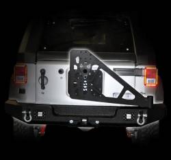 DV8 Offroad - DV8 Offroad Rear Bumper Mounted Tire Carrier-Black, for Wrangler JK; TCSTTB-06 - Image 3