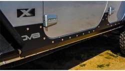 DV8 Offroad - DV8 Offroad Rock Skins Rocker Guards-Black, for Wrangler JK 2dr/4dr.; SRSOTB-05 - Image 3