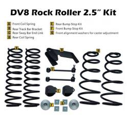 DV8 Offroad - DV8 Offroad Rock Roller 2.5" Suspension Lift, for Wrangler JK; RR25JK-01 - Image 2
