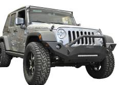 DV8 Offroad - DV8 Offroad Full Length Front Bumper, for Wrangler JK; FBSHTB-18 - Image 8