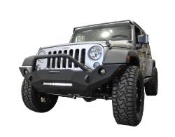 DV8 Offroad - DV8 Offroad Full Length Front Bumper, for Wrangler JK; FBSHTB-18 - Image 10