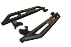 DV8 Offroad - DV8 Offroad Tubular Rock Sliders-Black, for Wrangler JK 2dr.; SRSOTB-03 - Image 2