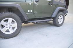 DV8 Offroad - DV8 Offroad Tubular Rock Sliders-Black, for Wrangler JK 2dr.; SRSOTB-03 - Image 5