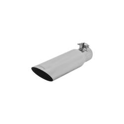 Flowmaster - Flowmaster 15373 Exhaust Pipe Tip Angle Cut Polished Stainless Steel - Image 1